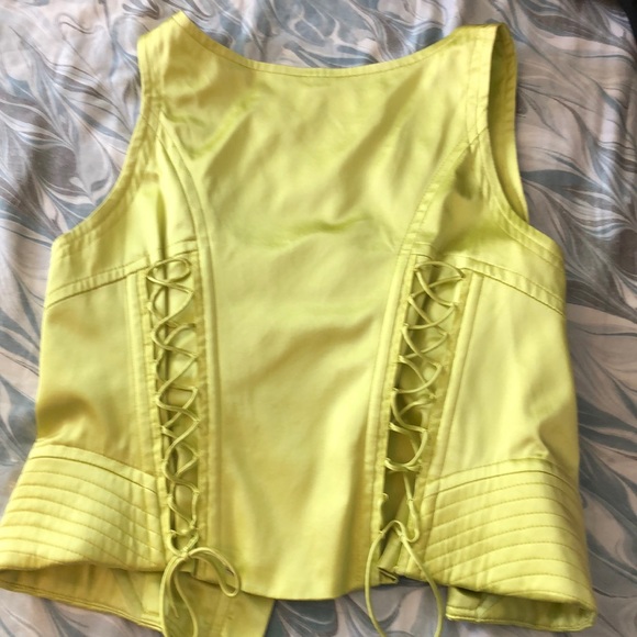 Cynthia Steffe corset bodycon  Green Top - Picture 2 of 6